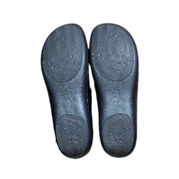 Alegria Women Keli Leather Flutter Black Slip
On Clogs Shoes Floral Tooled 43 - Picture 8 of 12